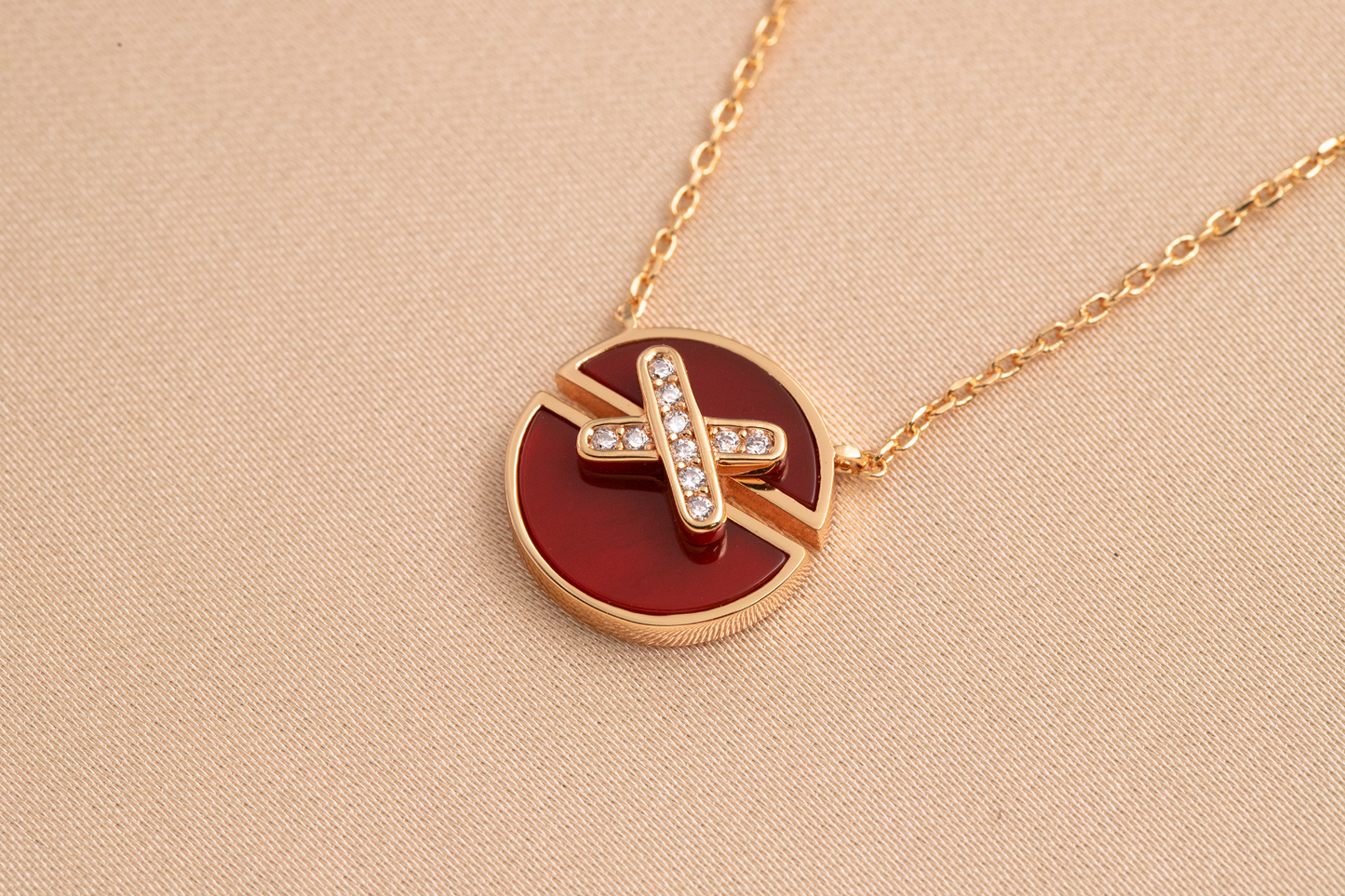 [Saipan]JEUX DE ROSE GOLD DIAMOND NECKLACE