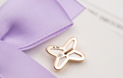 [Saipan]JEUX DE WHITE MOP ROSE GOLD DIAMOND EARRINGS
