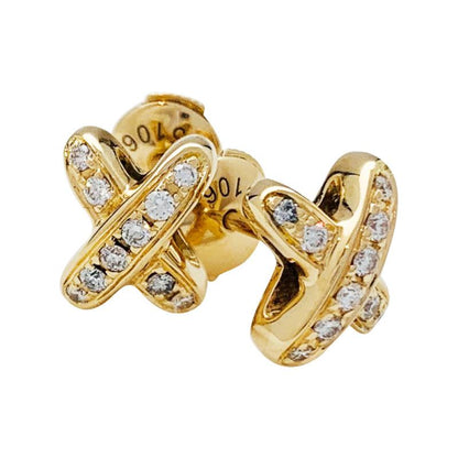 [Saipan]JEUX DE GOLD DIAMOND EARRINGS