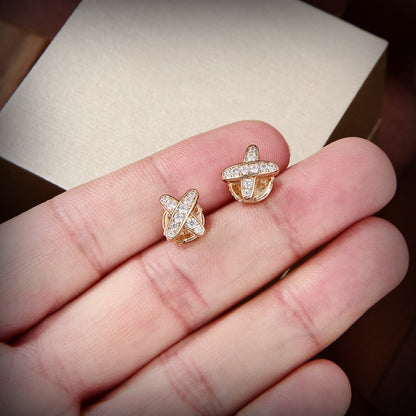 [Saipan]JEUX DE GOLD DIAMOND EARRINGS