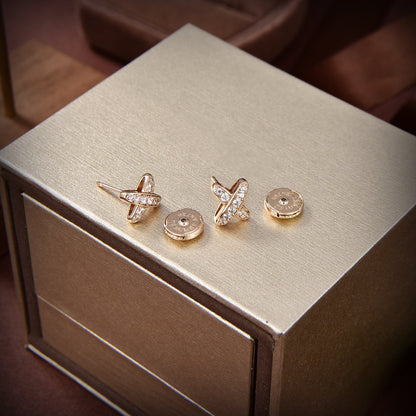 [Saipan]JEUX DE GOLD DIAMOND EARRINGS