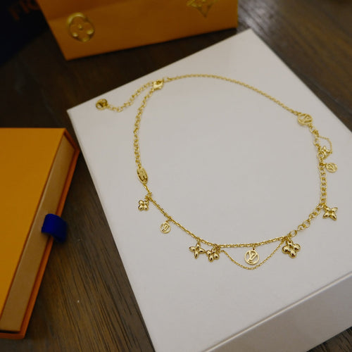[Saipan]BLOOMING SUPPLE NECKLACE BRASS