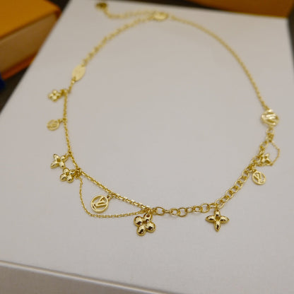 [Saipan]BLOOMING SUPPLE NECKLACE BRASS