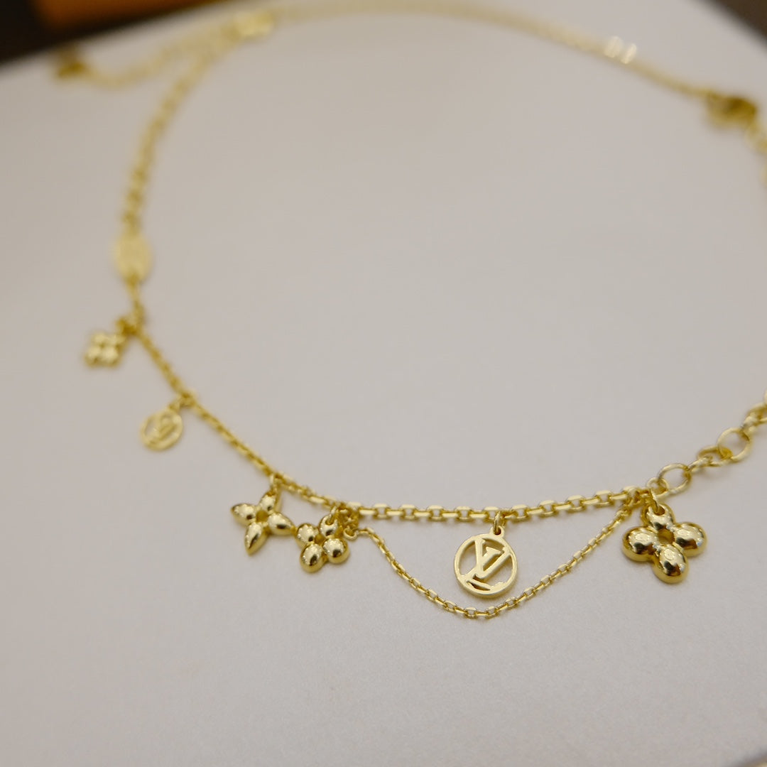 [Saipan]BLOOMING SUPPLE NECKLACE BRASS
