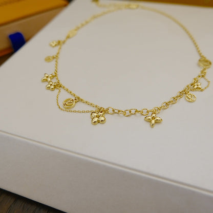[Saipan]BLOOMING SUPPLE NECKLACE BRASS