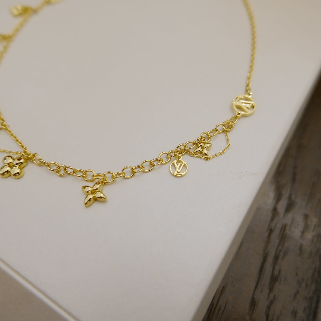 [Saipan]BLOOMING SUPPLE NECKLACE BRASS
