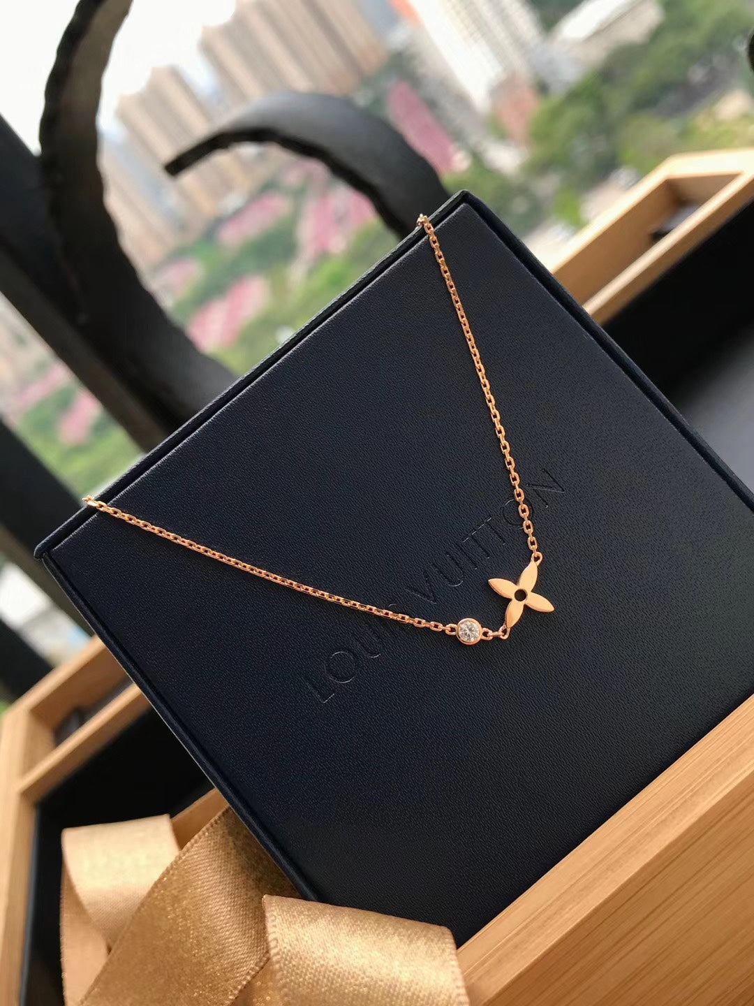 [Saipan]BLOSSOM PENDANT ROSE GOLD AND DIAMOND