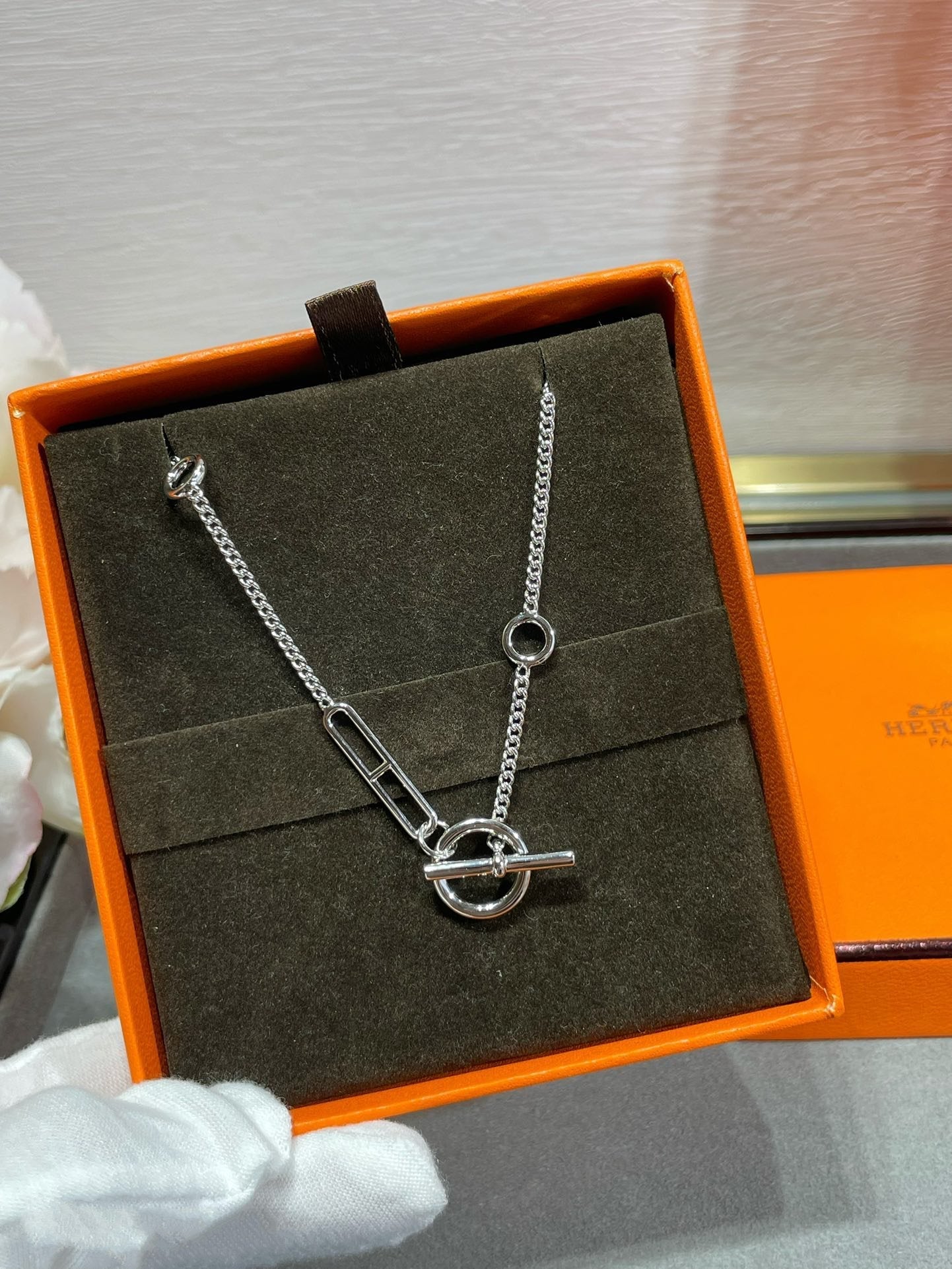 [Saipan]HM STERLING CHAINE D'ANCRE HEART