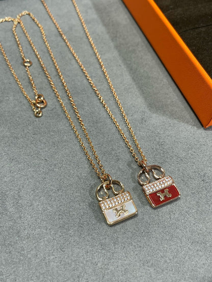 [Saipan]H CIRCE MOISSANITE PENDANT NECKLACE GOLD
