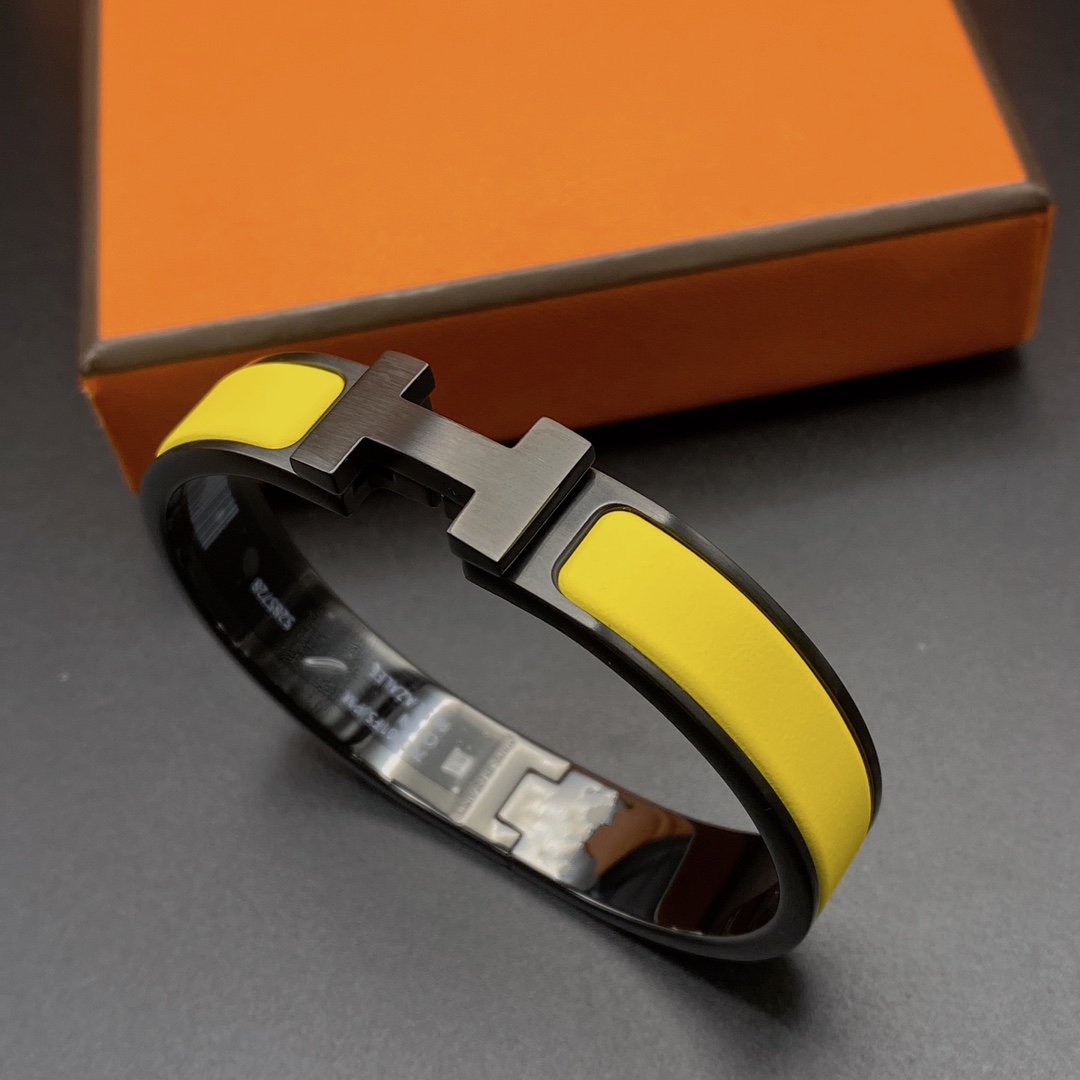 [Saipan]CLIC HM SO BLACK YELLOW BRACELET