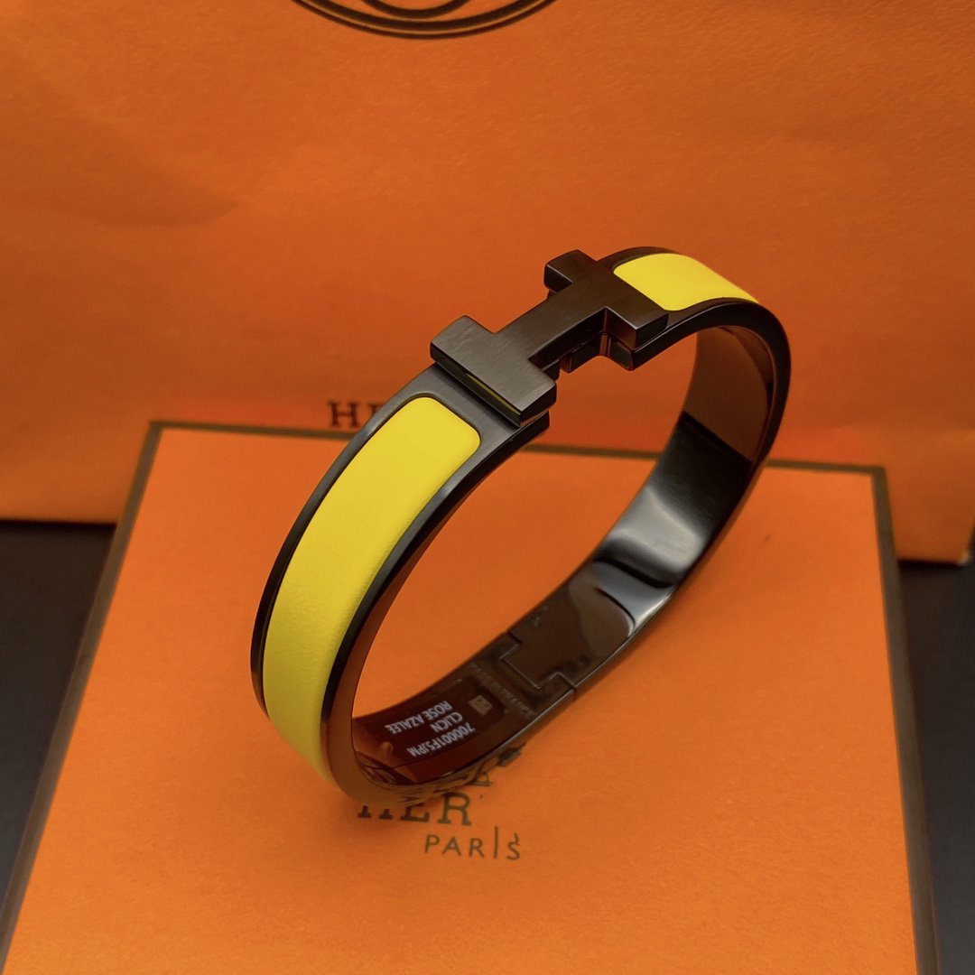[Saipan]CLIC HM SO BLACK YELLOW BRACELET