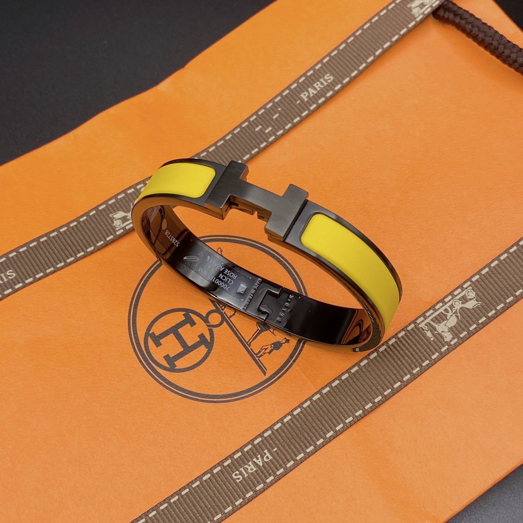 [Saipan]CLIC HM SO BLACK YELLOW BRACELET