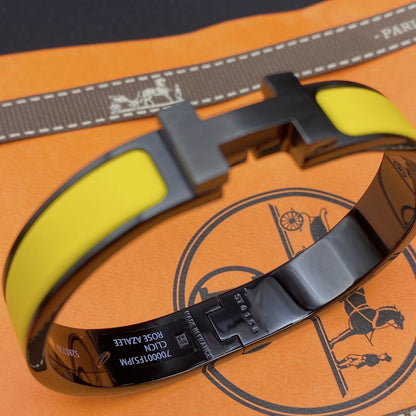 [Saipan]CLIC HM SO BLACK YELLOW BRACELET