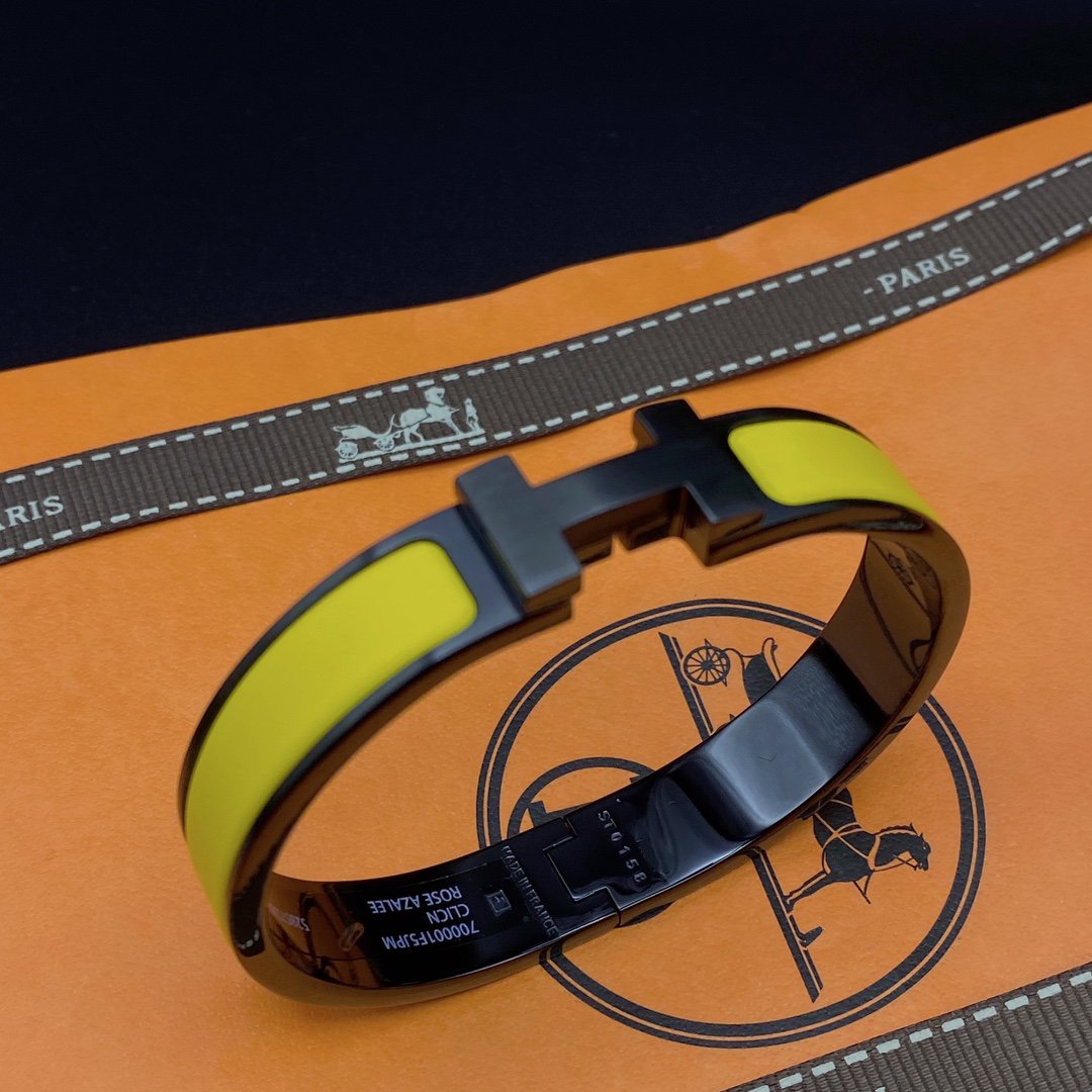[Saipan]CLIC HM SO BLACK YELLOW BRACELET