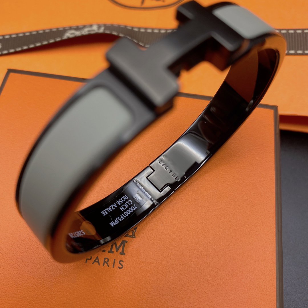 [Saipan]CLIC HM SO BLACK GREY BRACELET