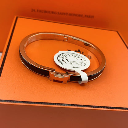 [Saipan]CLASSIC HM CLIC BLACK 8MM ENAMEL BRACELET