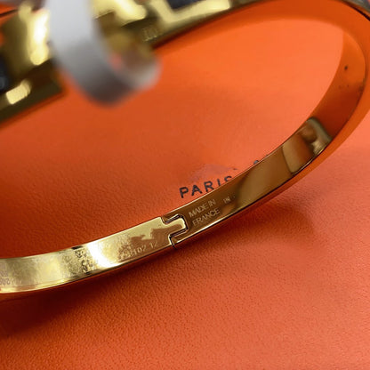 [Saipan]CLASSIC HM CLIC BLACK 8MM ENAMEL BRACELET