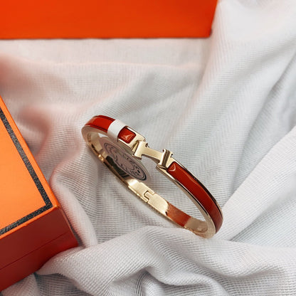 [Saipan]CLASSIC HM CLIC RED 8MM ENAMEL BRACELET