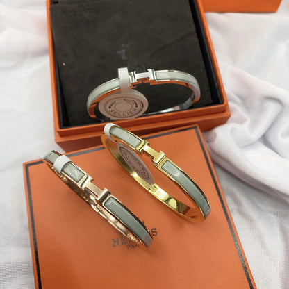 [Saipan]CLASSIC HM CLIC GREEN 8MM ENAMEL BRACELET