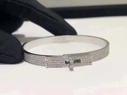 [Saipan]HM KELLY BRACELET IN SILVER AND FULL PAVE DIAMOND