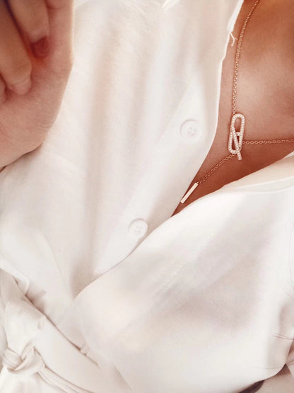 [Saipan]HM FIRE PIG NOSE NECKLACE TRENDY STREET