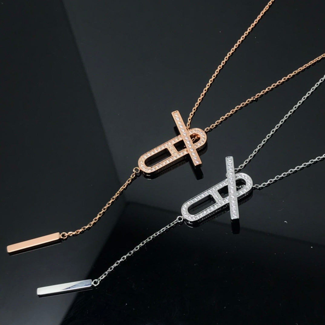 [Saipan]HM NECKLACE PLATINUM ROSE GOLD DIAMOND