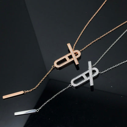 [Saipan]HM NECKLACE PLATINUM ROSE GOLD DIAMOND