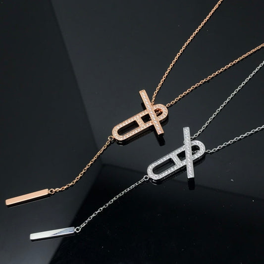 [Saipan]HM NECKLACE PLATINUM ROSE GOLD DIAMOND