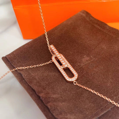 [Saipan]HM NECKLACE PLATINUM ROSE GOLD DIAMOND