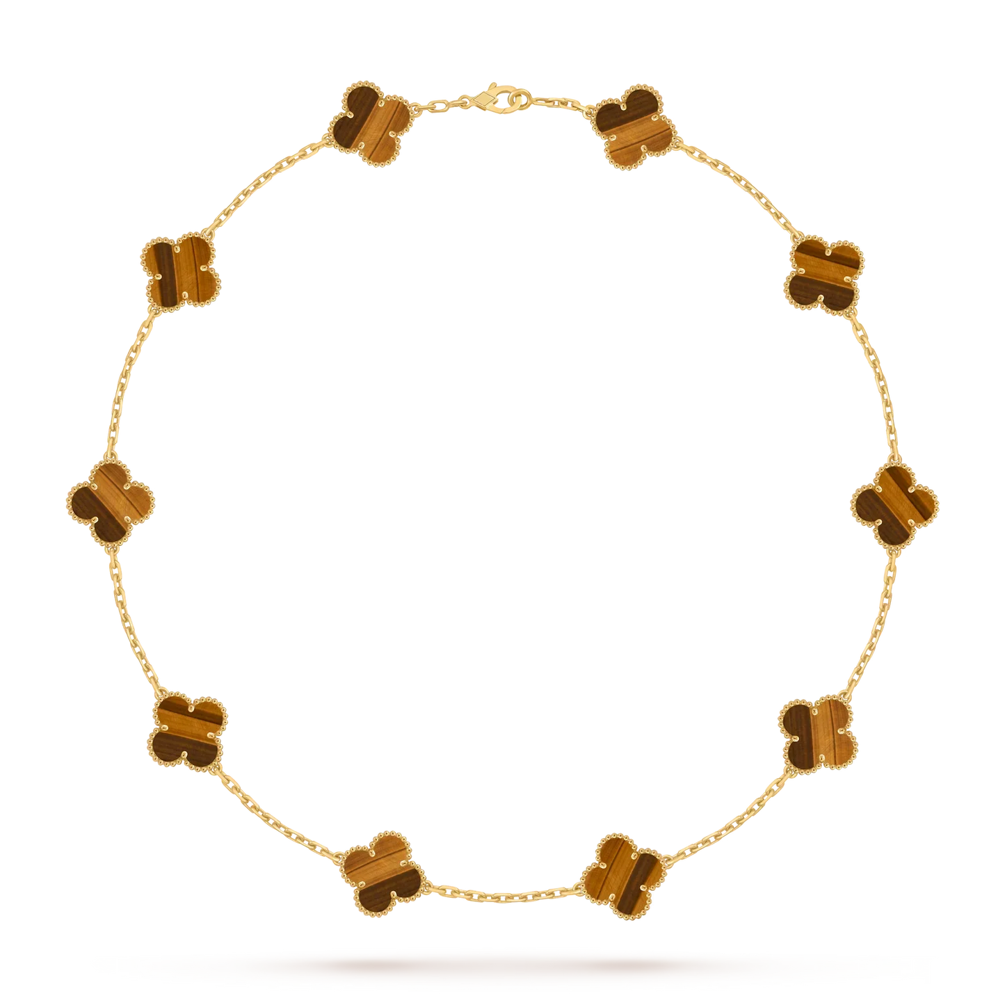 [Saipan]CLASSIC LUCKY 10-MOTIF CLOVER NECKLACE GOLD COLLECTION