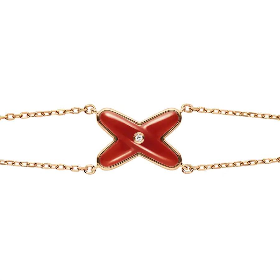 [Saipan]JEUX BRACELET CARNELIAN ROSE GOLD 1 DIAMOND