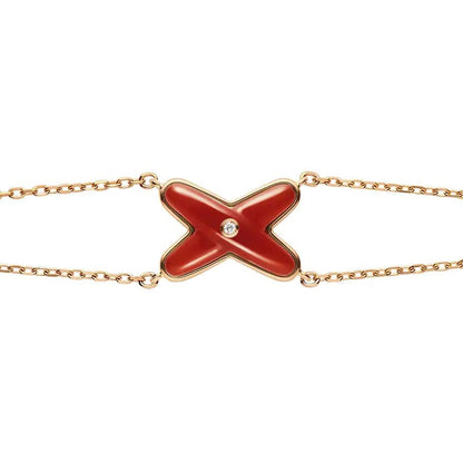 [Saipan]JEUX BRACELET CARNELIAN ROSE GOLD 1 DIAMOND