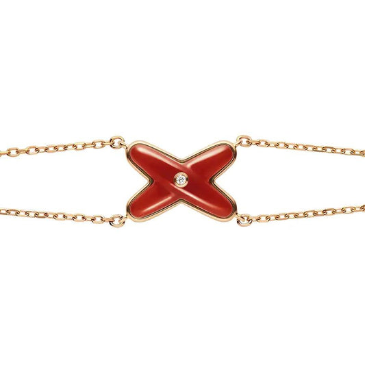 [Saipan]JEUX BRACELET CARNELIAN ROSE GOLD 1 DIAMOND