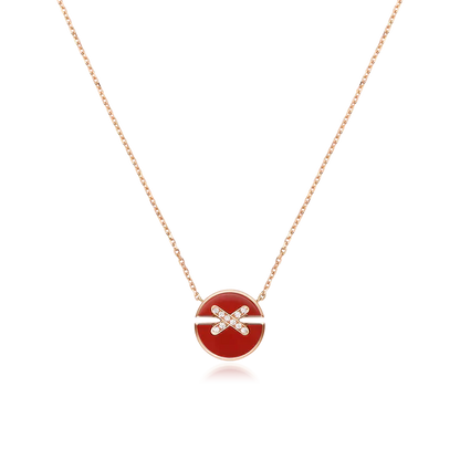 [Saipan]JEUX DE ROSE GOLD DIAMOND NECKLACE