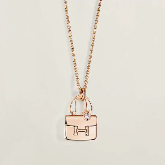 [Saipan]AMULETTE PEDANT ROSE GOLD NECKLACE