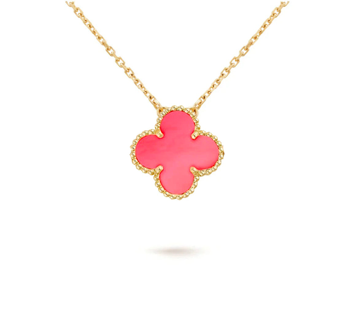 [Saipan]15MM CLOVER FLOWER PENDANT NECKLACE COLLECTION