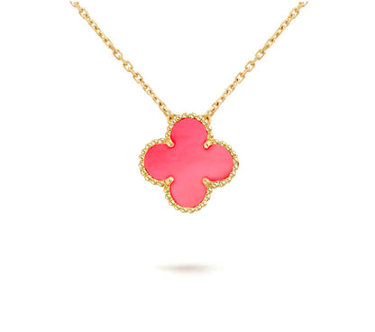 [Saipan]15MM CLOVER FLOWER PENDANT NECKLACE COLLECTION
