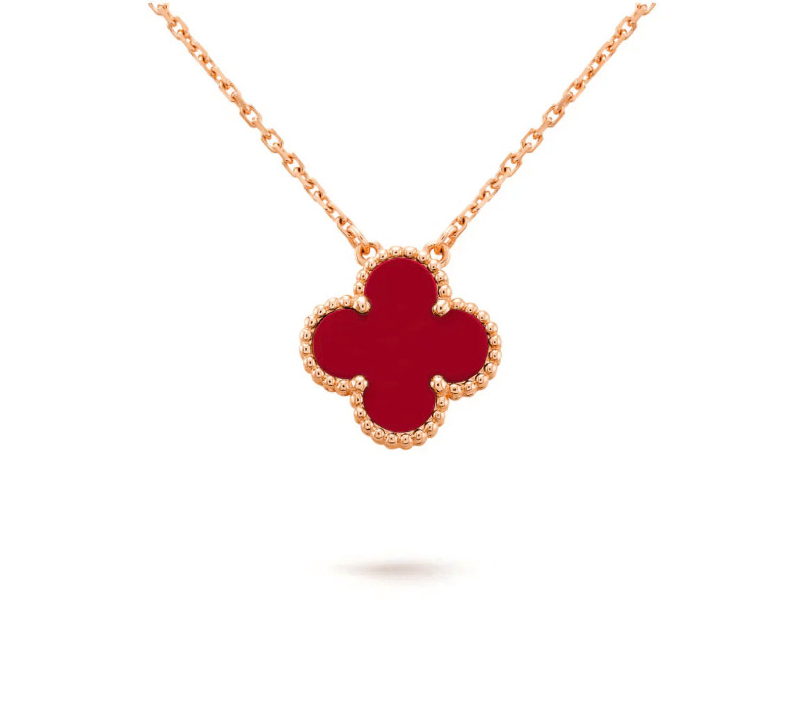 [Saipan]15MM CLOVER FLOWER PENDANT NECKLACE COLLECTION