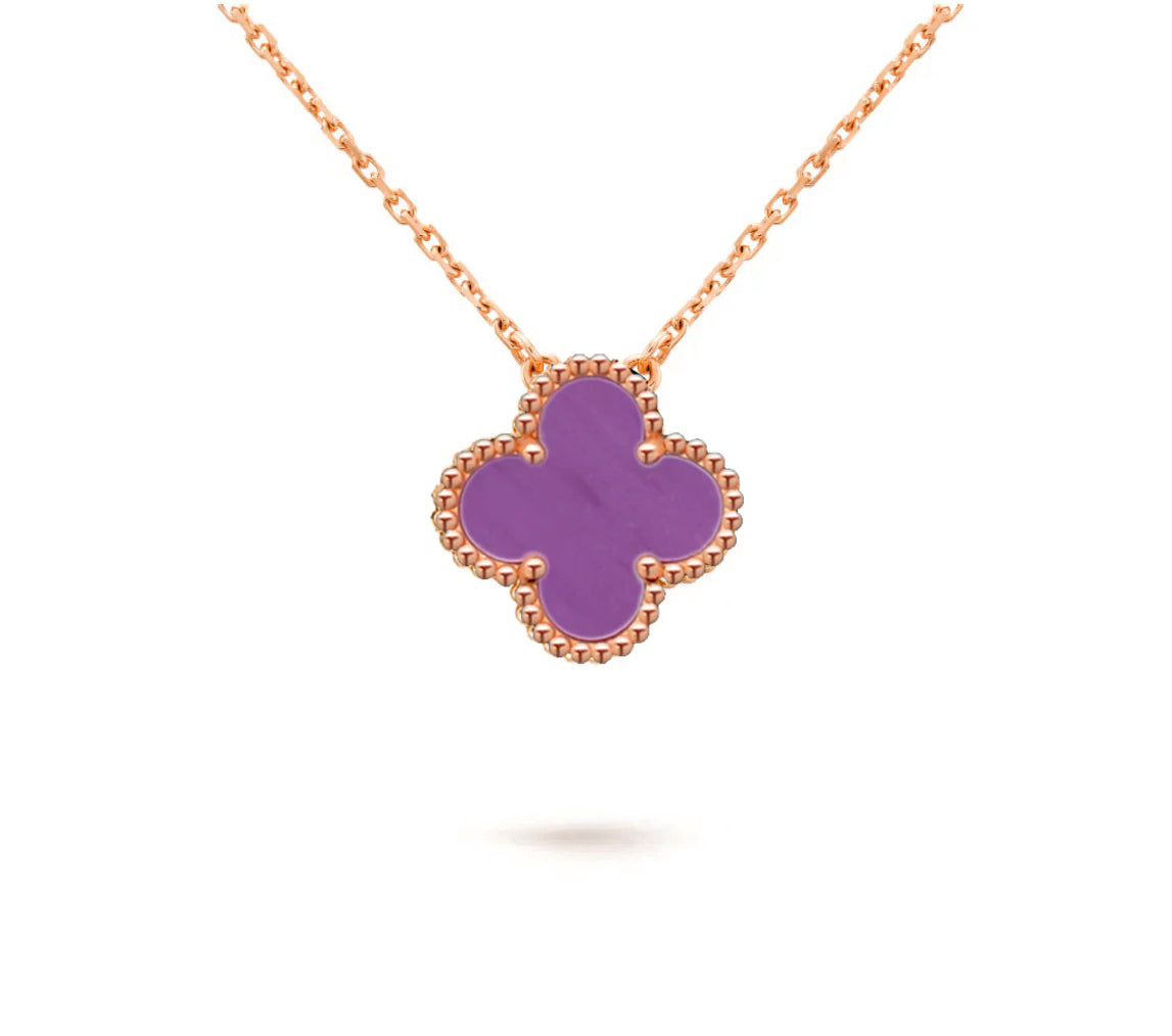 [Saipan]15MM CLOVER FLOWER PENDANT NECKLACE COLLECTION