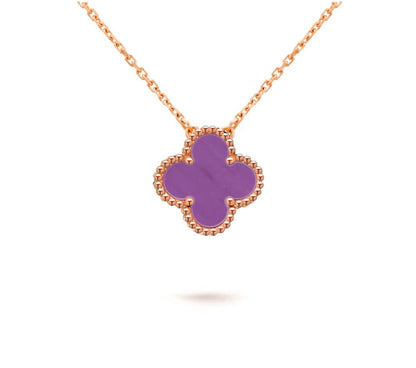 [Saipan]15MM CLOVER FLOWER PENDANT NECKLACE COLLECTION