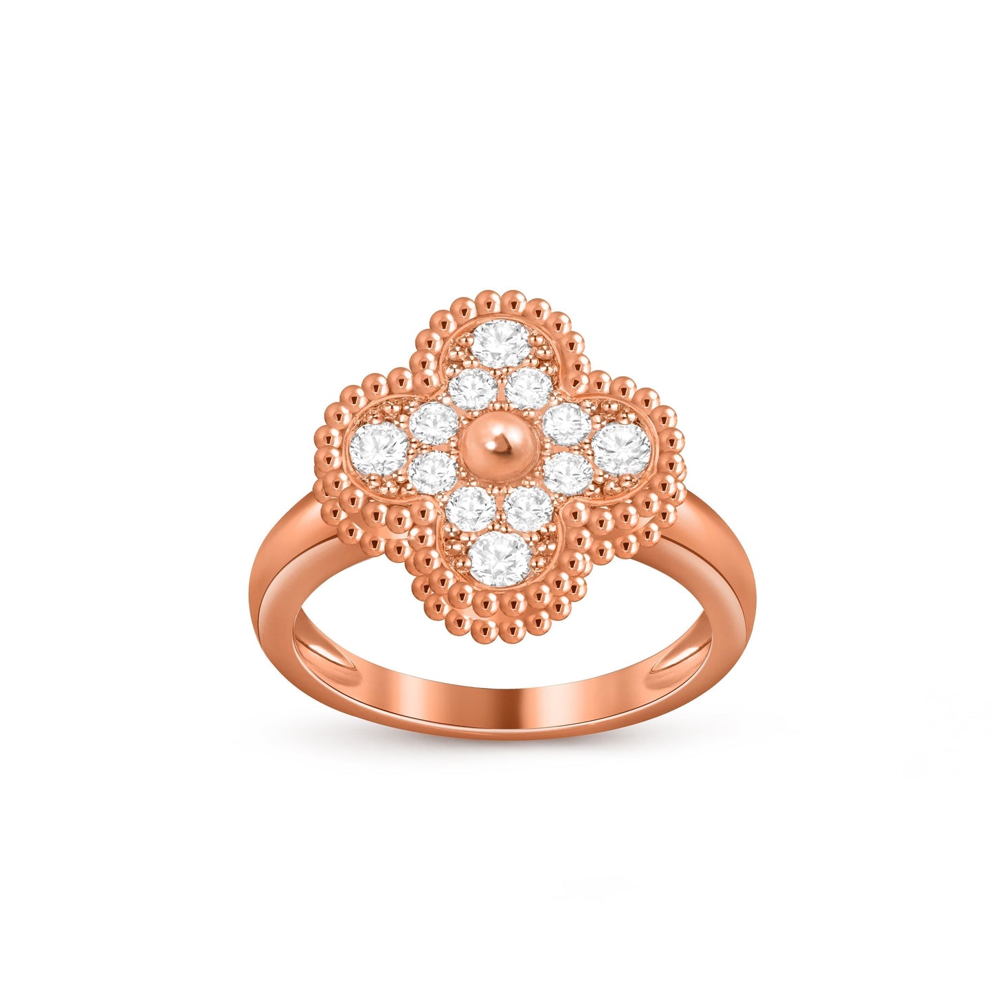 [Saipan]LUCKY CLOVER VINTAGE ROSE GOLD RING COLLECTION