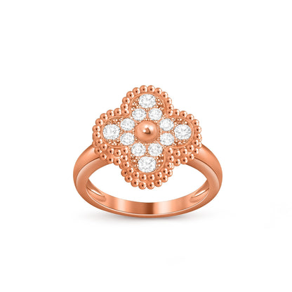 [Saipan]LUCKY CLOVER VINTAGE ROSE GOLD RING COLLECTION
