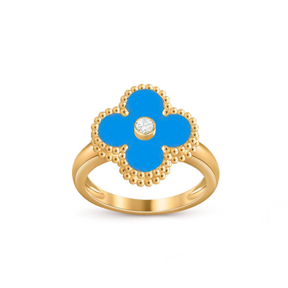 [Saipan]LUCKY CLOVER DIAMOND-ACCENT GOLD RING COLLECTION