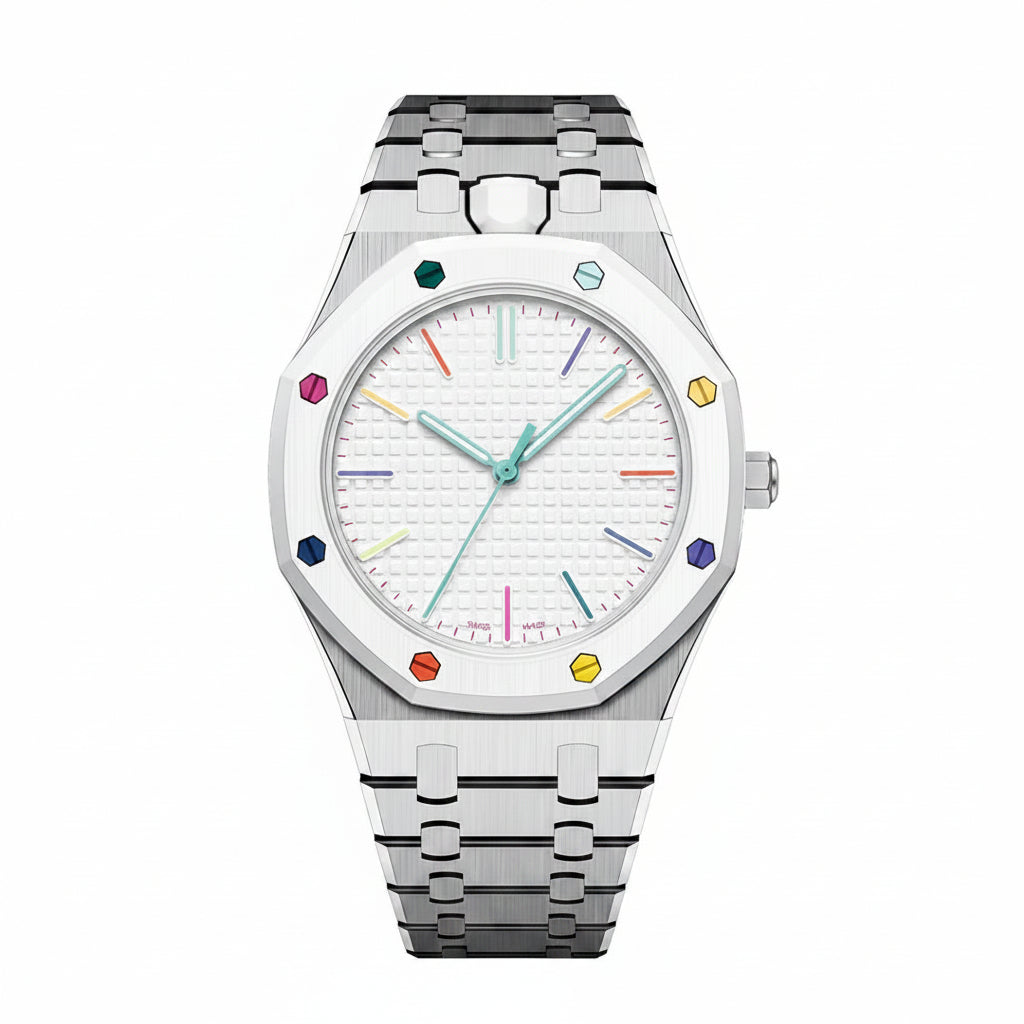 [Saipan]OAK POP EXCLUSIVE SILVER STEEL STRAP