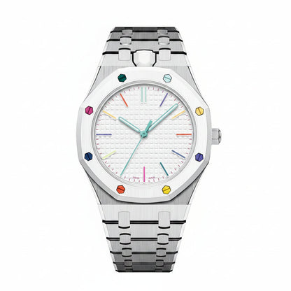 [Saipan]OAK POP EXCLUSIVE SILVER STEEL STRAP