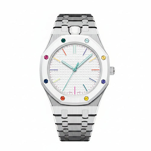[Saipan]OAK POP EXCLUSIVE SILVER STEEL STRAP