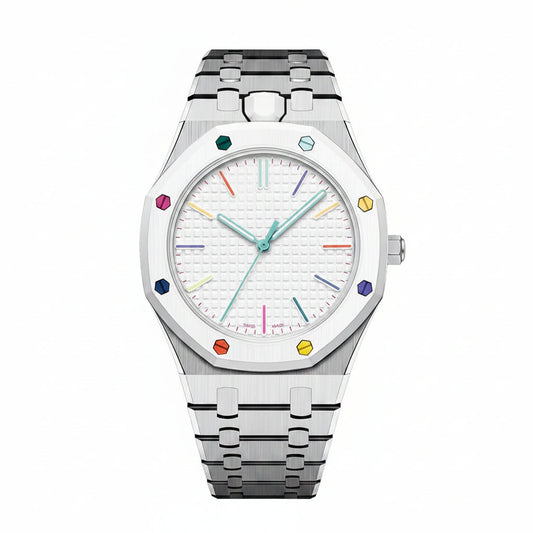 [Saipan]OAK POP EXCLUSIVE SILVER STEEL STRAP