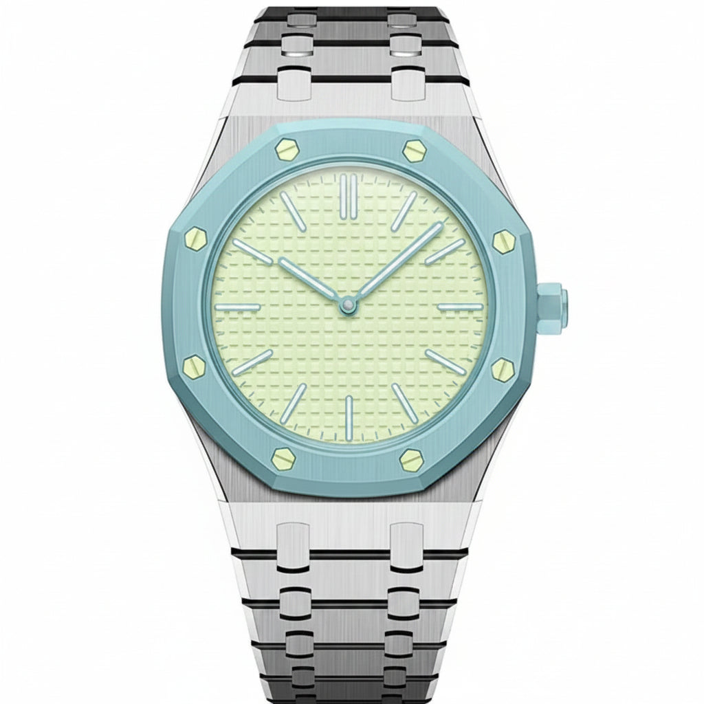 [Saipan]OAK POP EXCLUSIVE SILVER STEEL STRAP