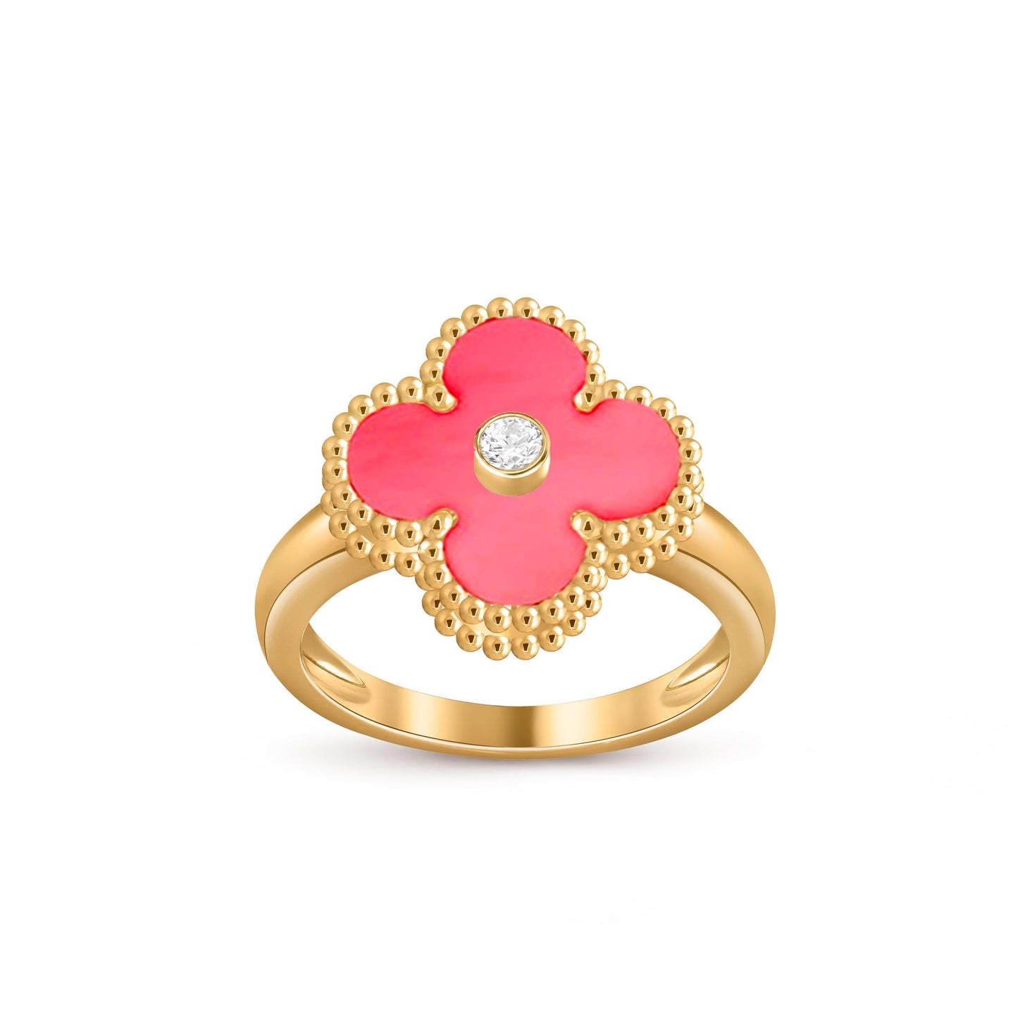 [Saipan]LUCKY CLOVER DIAMOND-ACCENT GOLD RING COLLECTION