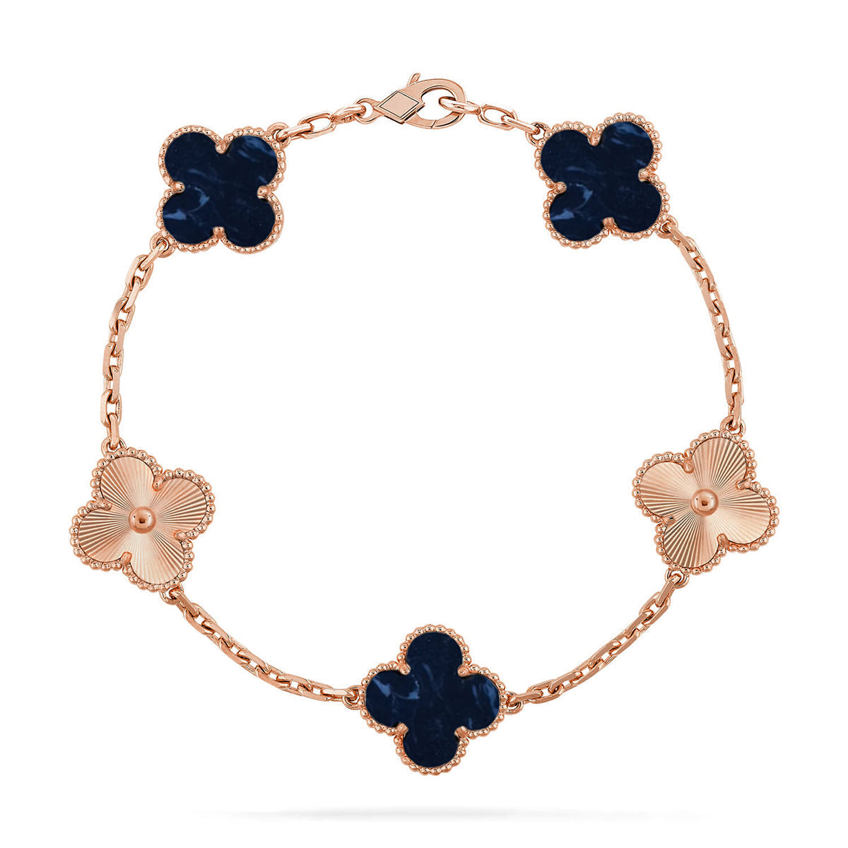 [Saipan]LUCKY CLOVER 5-MOTIF BRACELET - PIETERSITE COLLECTION